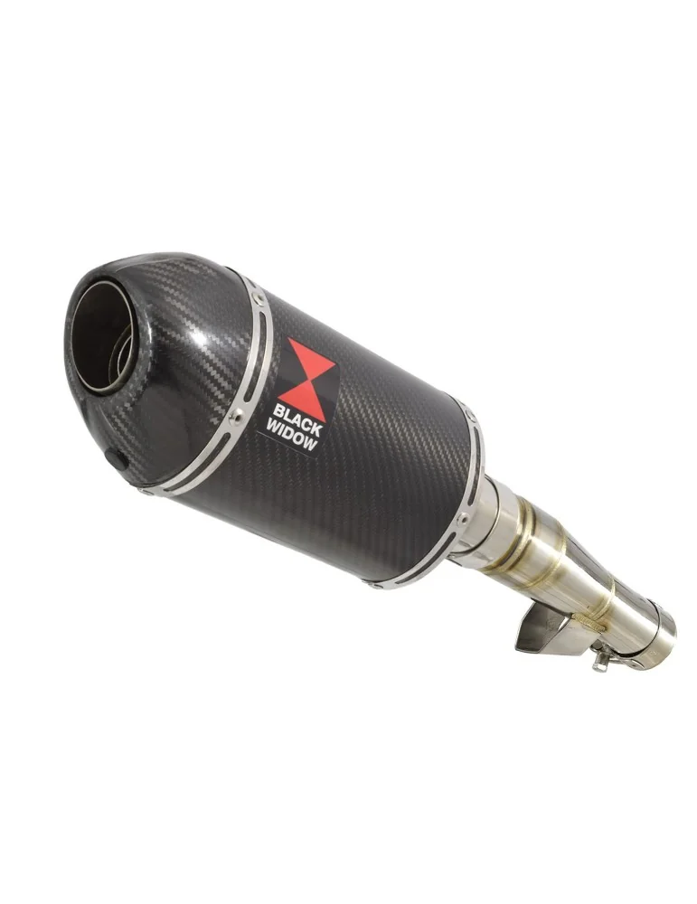 Honda NC 700 750 Integra 700 750 Tube de raccord + Silencieux Ovale En Carbone + Carbone Tip 200mm