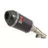 Honda NC 700 750 Integra 700 750 Tube de raccord + Silencieux Ovale En Carbone + Carbone Tip 200mm