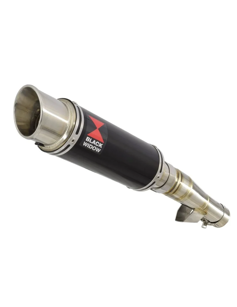 Honda NC 700 750 Integra 700 750 Tube de raccord + Silencieux GP Rond Noir Inox 230mm