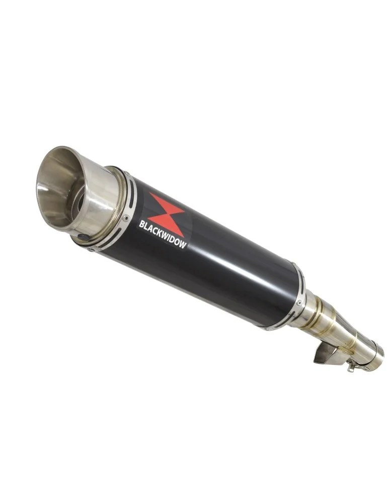 Honda NC 700 750 Integra 700 750 Tube de raccord + Silencieux GP Rond Noir Inox 360mm