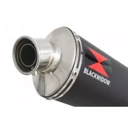 Honda NC 700 750 Integra 700 750 Tube de raccord + Silencieux Ovale Noir Inox 300mm