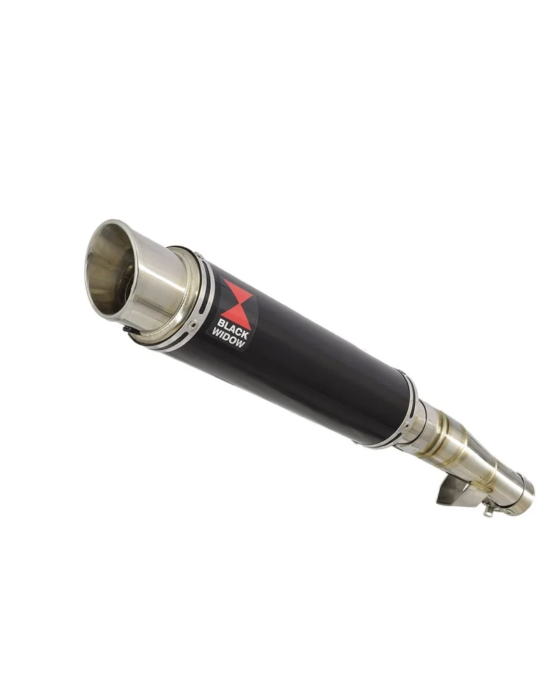 Honda NC 700 750 Integra 700 750 Tube de raccord + Silencieux GP Rond Noir Inox 350mm