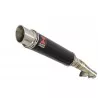 Honda NC 700 750 Integra 700 750 Tube de raccord + Silencieux GP Rond Noir Inox 350mm