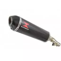 Honda NC 700 750 Integra 700 750 Tube de raccord + Silencieux Ovale En Carbone + Carbone Tip 400mm