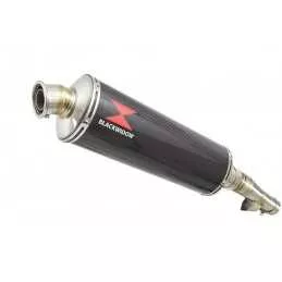 Honda NC 700 750 Integra 700 750 Tube de raccord + Silencieux Ovale En Carbone 400mm