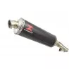 Honda NC 700 750 Integra 700 750 Tube de raccord + Silencieux Ovale En Carbone 400mm