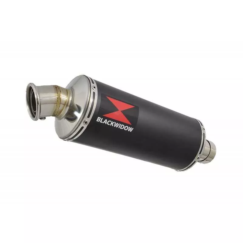 YBR 125 2005 - 2017 Ligne complète & Silencieux Rond Noir en Inox 300mm