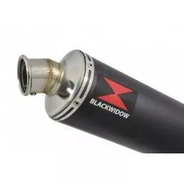 YBR 125 2005 - 2017 Ligne complète & Silencieux Rond Noir en Inox 300mm