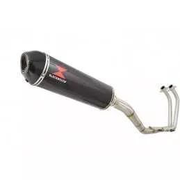 YZF R3 YZF R25 2015 - 2017 Decata Ligne complète + Silencieux Ovale En Carbone 400mm