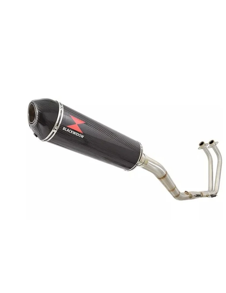 YZF R3 YZF R25 2015 - 2017 Decata Ligne complète + Silencieux Ovale En Carbone 400mm