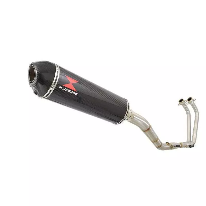 YZF R3 YZF R25 2015 - 2017 Decata Ligne complète + Silencieux Ovale En Carbone 400mm