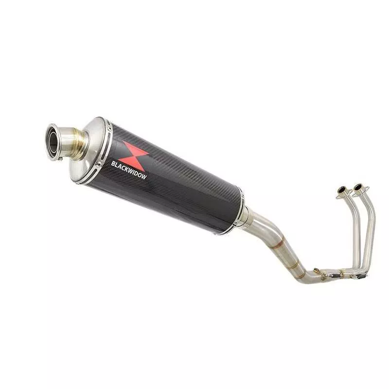 YZF R3 YZF R25 2015 - 2017 Decata Ligne complète + Silencieux Ovale En Carbone 400mm