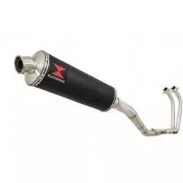 YZF R3 YZF R25 2015 - 2017 Decata Ligne complète + Silencieux Ovale Noir En Inox 400mm