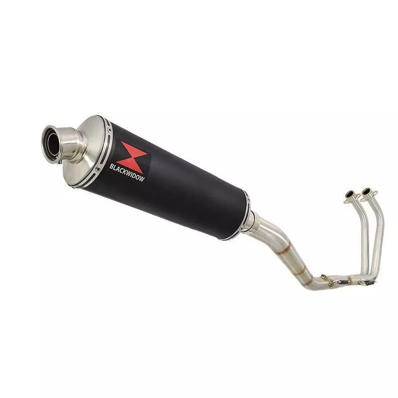 YZF R3 YZF R25 2015 - 2017 Decata Ligne complète + Silencieux Ovale Noir En Inox 400mm