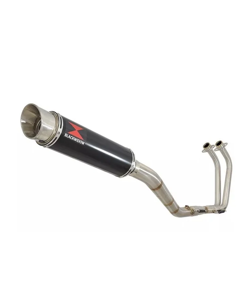 YZF R3 YZF R25 2015 - 2017 Decata Ligne complète + Silencieux GP Style Rond Noir En Inox 360mm