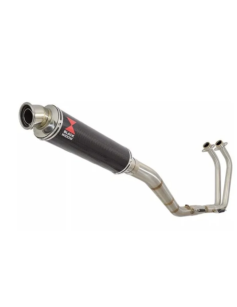 YZF R3 YZF R25 2015 - 2017 Decata Ligne complète + Silencieux Rond En Carbone 350mm