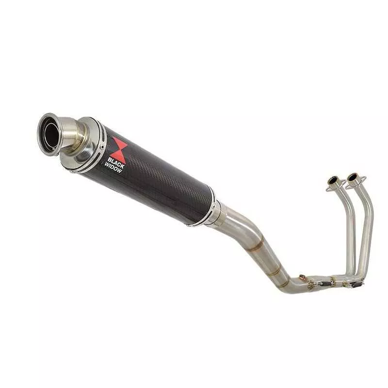YZF R3 YZF R25 2015 - 2017 Decata Ligne complète + Silencieux Rond En Carbone 350mm
