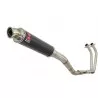 YZF R3 YZF R25 2015 - 2017 Decata Ligne complète + Silencieux Rond En Carbone 350mm