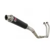 YZF R3 YZF R25 2015 - 2017 Decata Ligne complète + Silencieux Rond Noir En Inox 350mm
