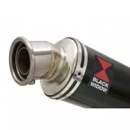 YZF R3 YZF R25 2015 - 2017 Decata Ligne complète + Silencieux Rond Noir En Inox 350mm