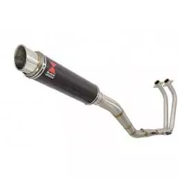 YZF R3 YZF R25 2015 - 2017 Decata Ligne complète + Silencieux GP Style Rond En Carbone 350mm
