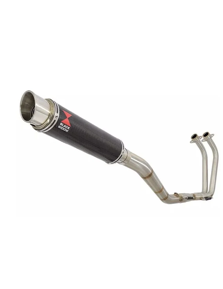 YZF R3 YZF R25 2015 - 2017 Decata Ligne complète + Silencieux GP Style Rond En Carbone 350mm