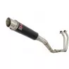 YZF R3 YZF R25 2015 - 2017 Decata Ligne complète + Silencieux GP Style Rond Noir En Inox 350mm