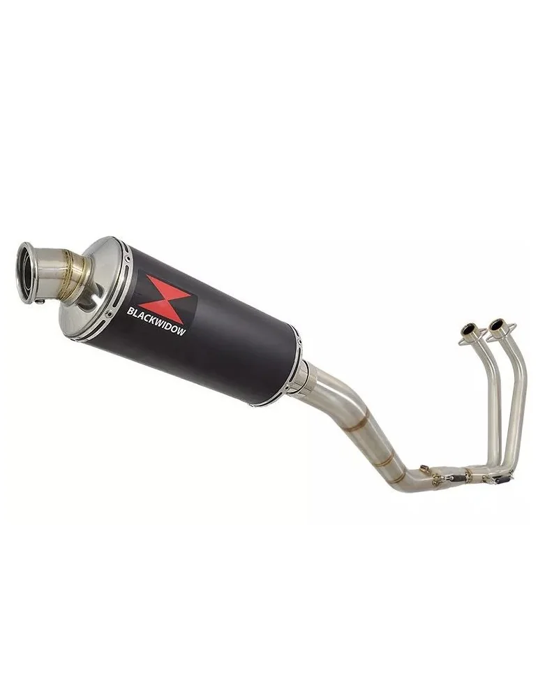 YZF R3 YZF R25 2015 - 2017 Decata Ligne complète + Silencieux Rond Noir En Inox 300mm