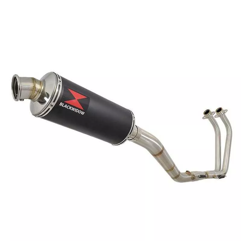 YZF R3 YZF R25 2015 - 2017 Decata Ligne complète + Silencieux Rond Noir En Inox 300mm