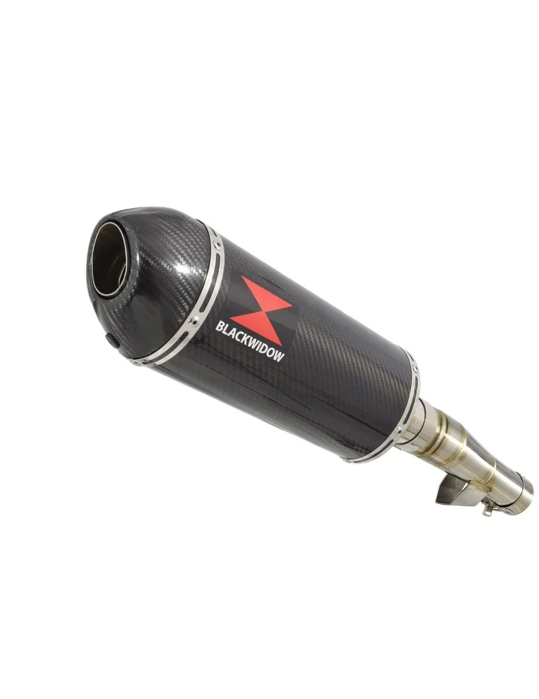 Honda NC 700 750 Integra 700 750 Tube de raccord + Silencieux Ovale En Carbone + Carbone Tip 300mm