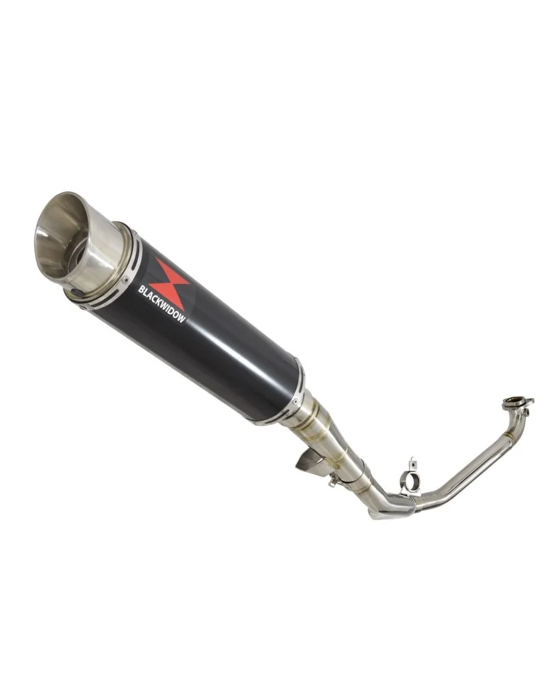 Honda NC 700 750 Integra 700 750 Decata Ligne complète / Silencieux GP Rond Noir Inox 360mm