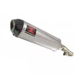 Honda NC 700 750 Integra 700 750 Tube de raccord + Silencieux Ovale Inox + Carbone Tip 400mm