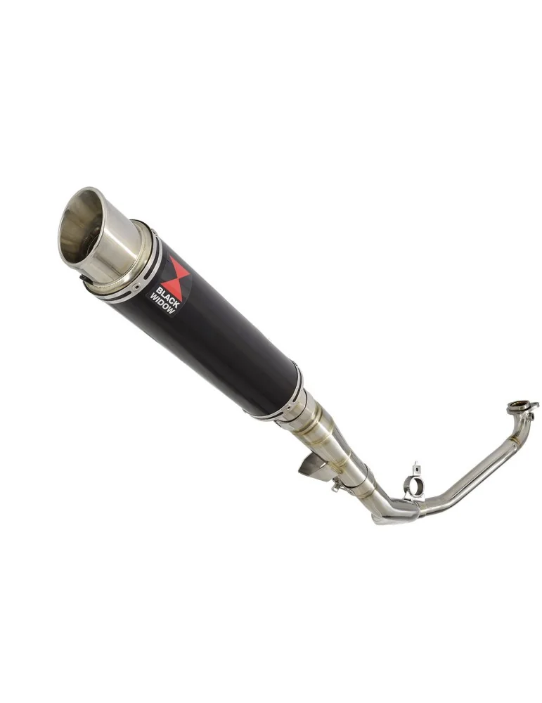 Honda NC 700 750 Integra 700 750 Decata Ligne complète / Silencieux GP Rond Noir Inox 350mm