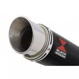 Honda NC 700 750 Integra 700 750 Decata Ligne complète / Silencieux GP Rond Noir Inox 350mm