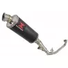 Honda NC 700 750 Integra 700 750 Decata Ligne complète / Silencieux Rond Noir Inox 300mm