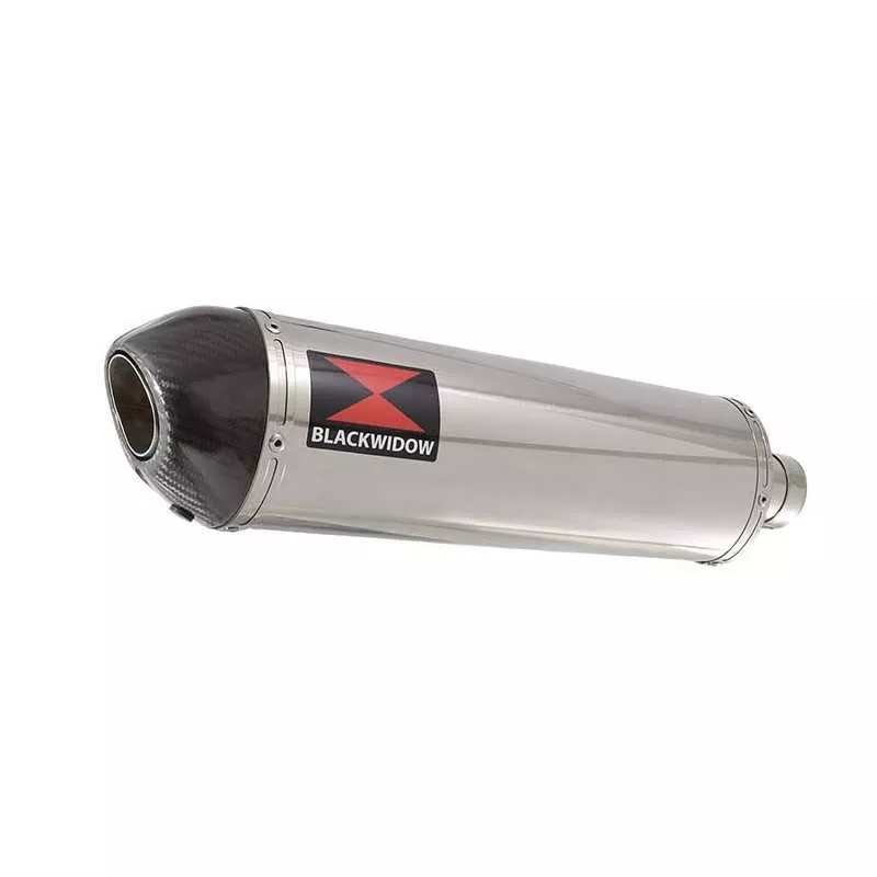 HONDA NT650 NT 650 DEAUVILLE Tube de raccord et Silencieux Ovale En Inox + Carbone Tip 400mm