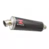 HONDA NT650 NT 650 DEAUVILLE Tube de raccord et Silencieux Ovale En Carbone 400mm