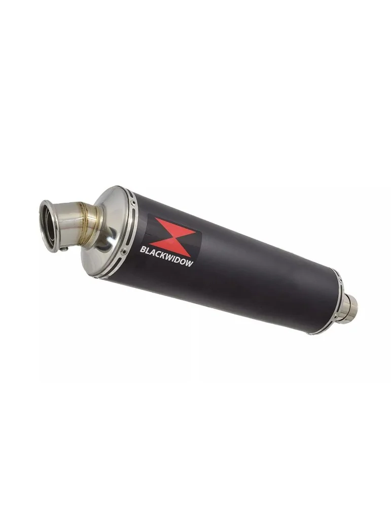 KAWASAKI ZX7R ZX-7R Ligne complète & Silencieux Rond Noir En Inox 400mm