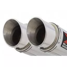 GL1500 GL 1500 GOLDWING Kit / Silencieux Rond GP Style En Inox 350mm