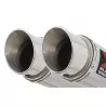 GL1500 GL 1500 GOLDWING Kit / Silencieux Rond GP Style En Inox 350mm