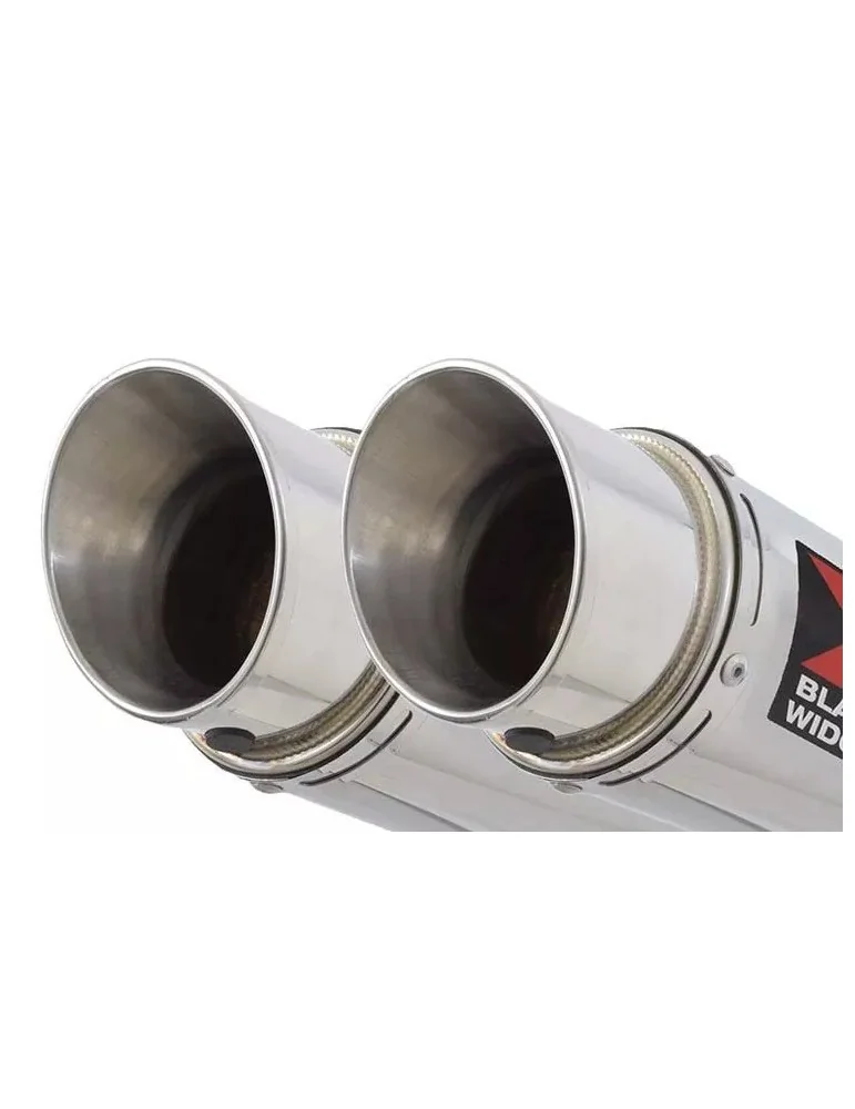 Suzuki DL1000 V-Strom 1000 Silencieux Kit / Silencieux Rond GP Style En Inox 350mm