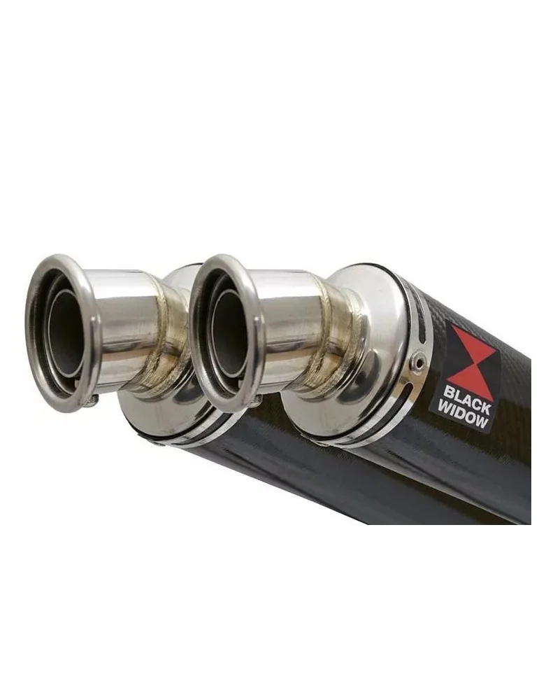 Suzuki DL1000 V-Strom 1000 Silencieux Kit / Silencieux Rond En Carbone 350mm