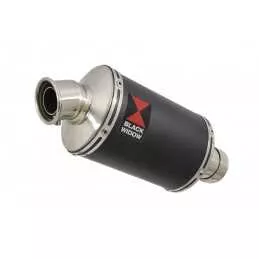 Suzuki RV 125 / RV 250 VAN VAN 2003 - 2018 Silencieux Ovale Noir en Inox 230mm