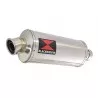 HONDA NT650 NT 650 DEAUVILLE Tube de raccord et Silencieux Ovale En Inox 300mm