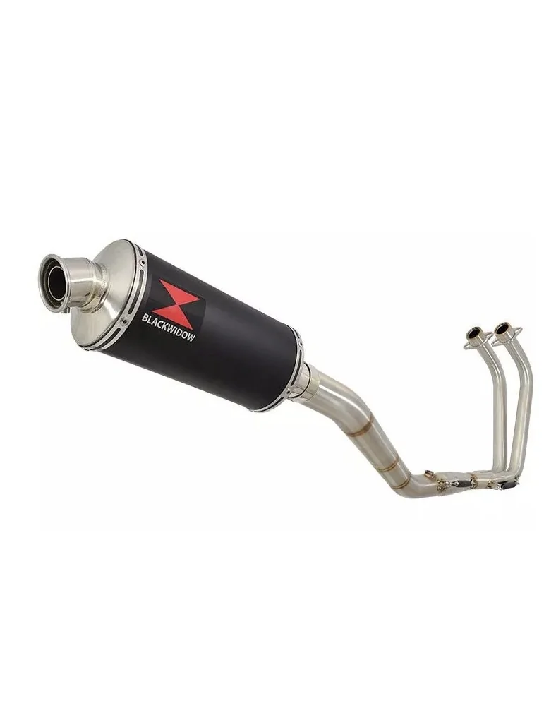 YZF R3 YZF R25 2015 - 2017 Decata Ligne complète + Silencieux Ovale Noir En Inox 300mm