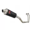 YZF R3 YZF R25 2015 - 2017 Decata Ligne complète + Silencieux Ovale Noir En Inox 300mm