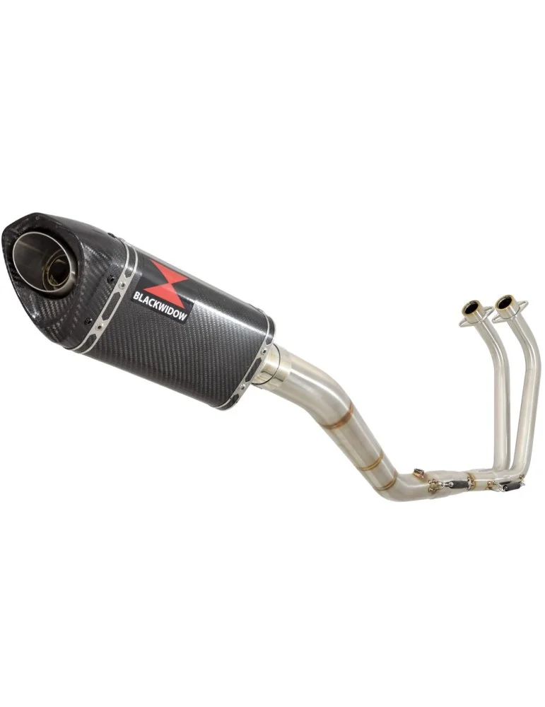 YZF R3 YZF R25 2015 - 2017 Decata Ligne complète + Silencieux Tri Ovale En Carbone 250mm