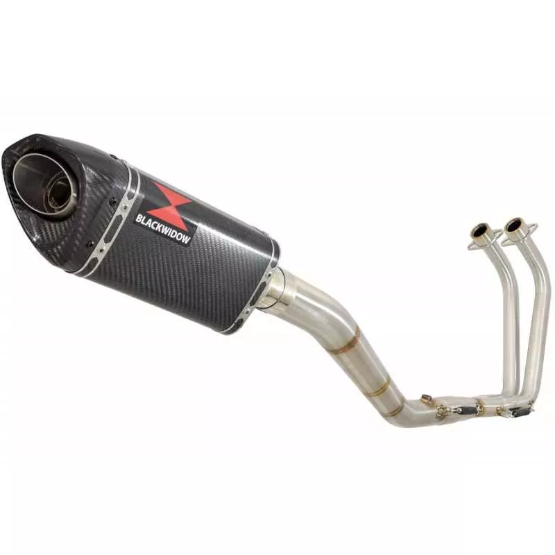 YZF R3 YZF R25 2015 - 2017 Decata Ligne complète + Silencieux Tri Ovale En Carbone 250mm