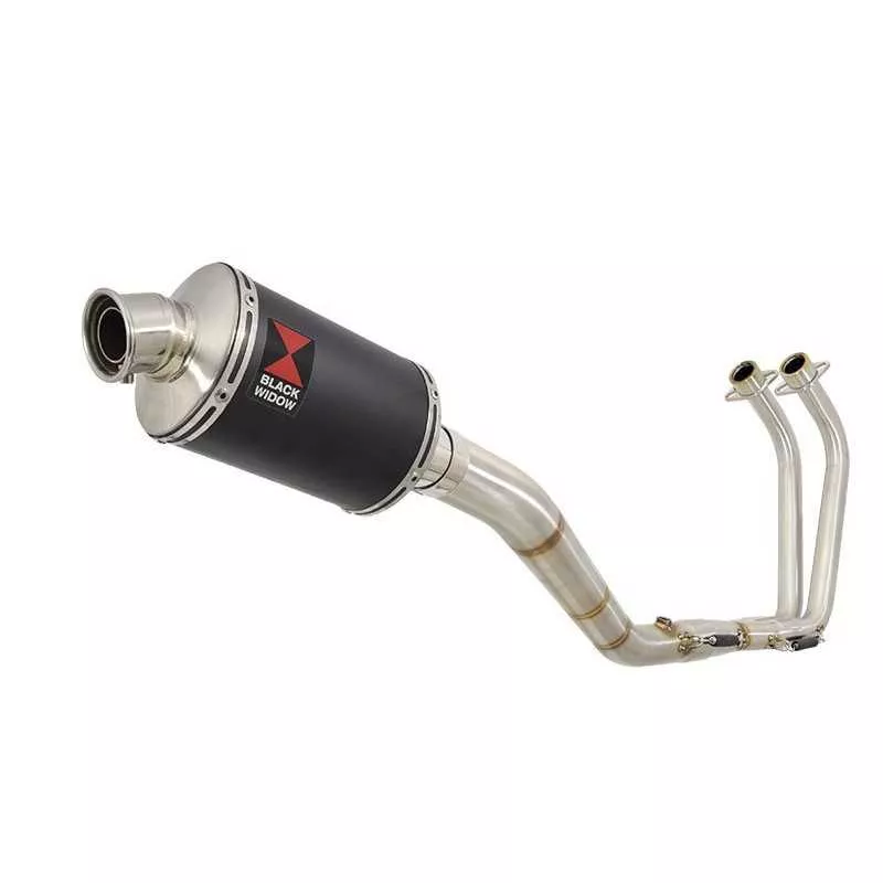 YZF R3 YZF R25 2015 - 2017 Decata Ligne complète + Silencieux Ovale Noir En Inox 230mm