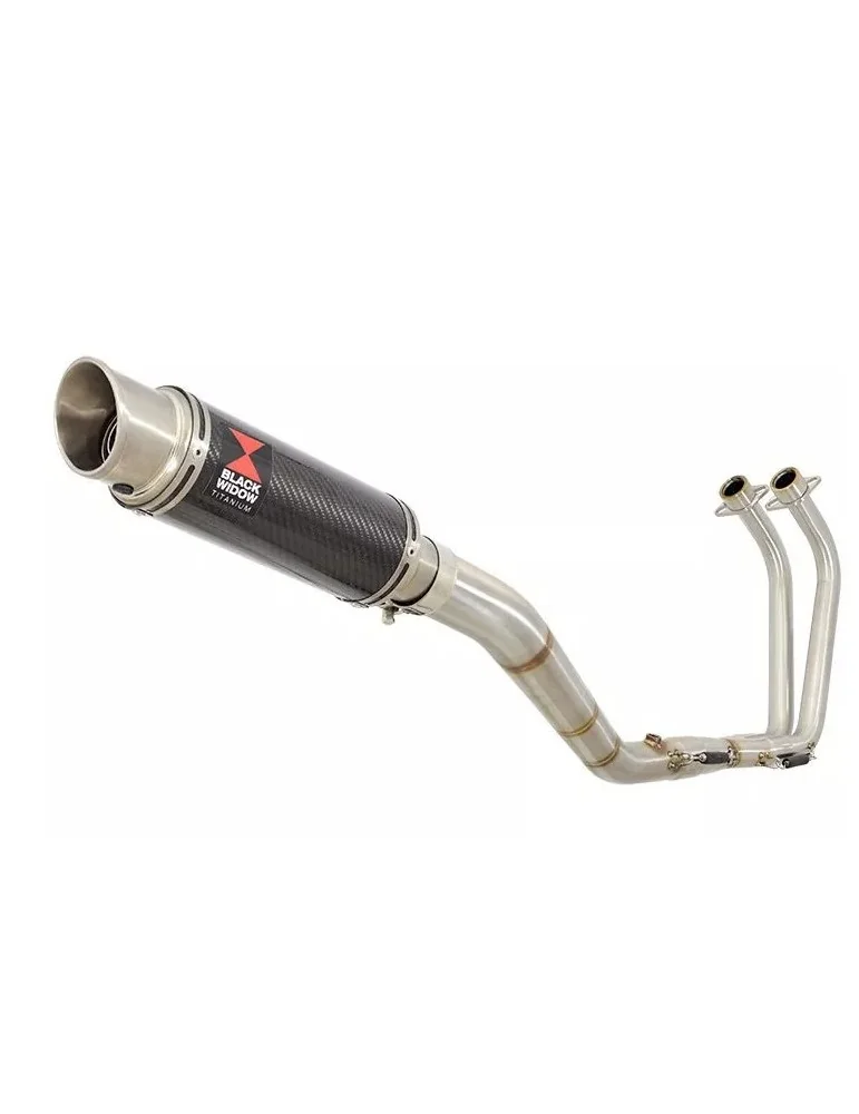 YZF R3 YZF R25 2015 - 2017 Decata Ligne complète + Silencieux GP Style Rond En Carbone + Canule en Titane 230mm